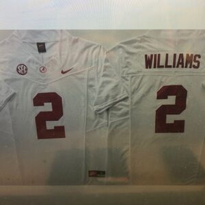 😁2 Ryan Williams White Stitched Jersey😳